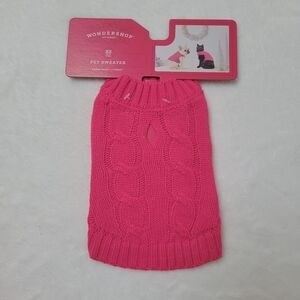 Wondershop Pet Sweater for Dogs and Cats Solid Red Size XS Extra Small New